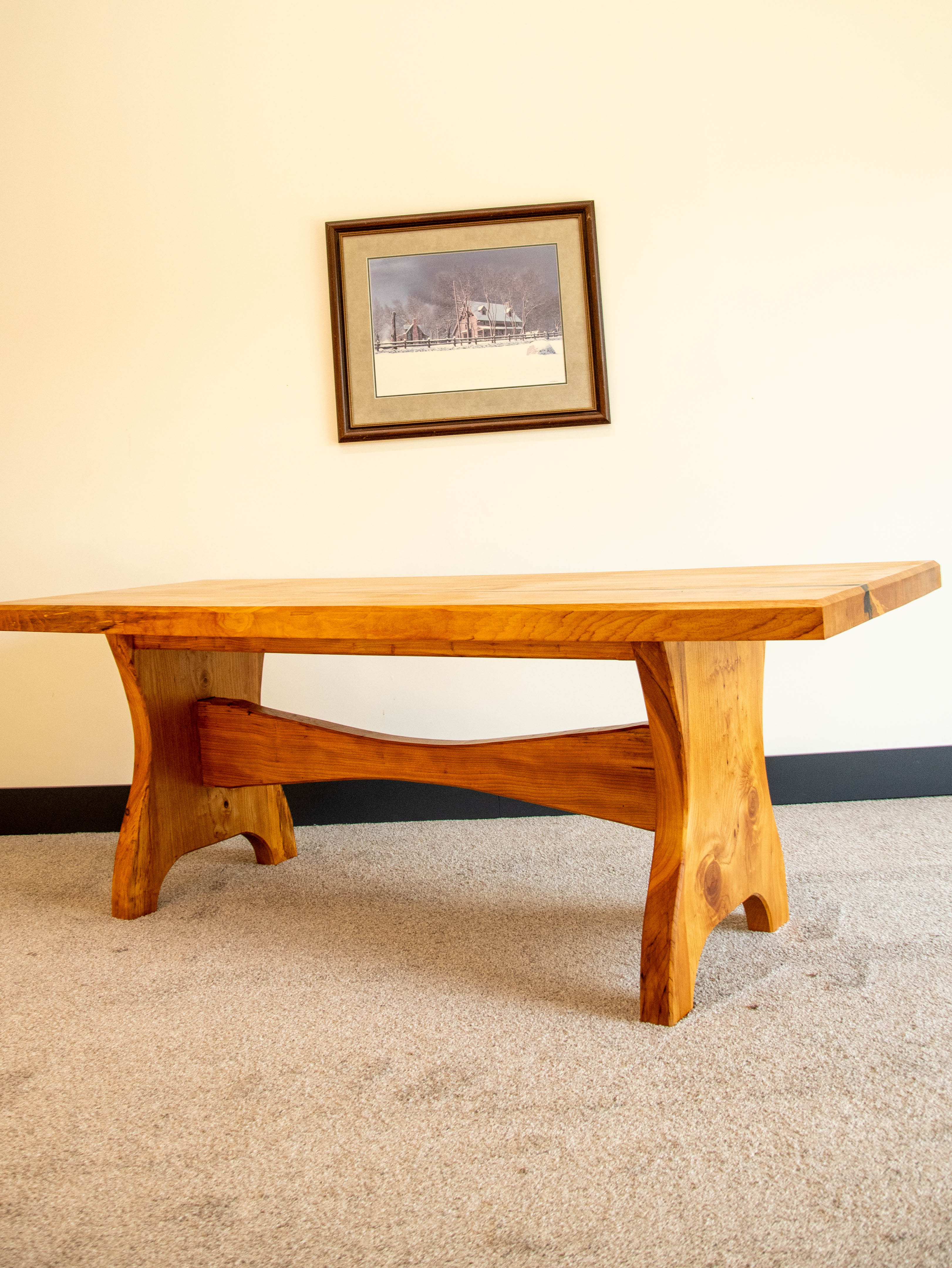 Handcrafted Solid Wood Dining Table